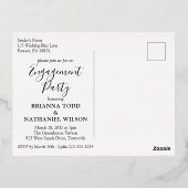 Moderne uitnodiging voor een tropische partij (Achterkant)