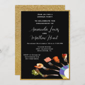 Moderne uitnodiging voor een verlovingsdiner (5x7) (Voorkant / Achterkant)