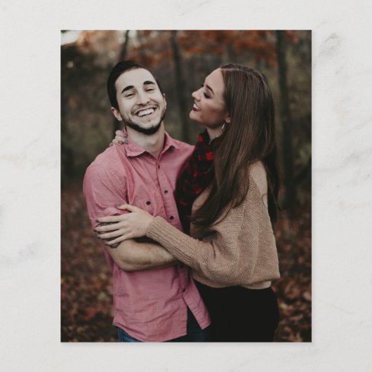 Moderne uitnodiging voor eenvoudige budgetvriendel (Achterkant)