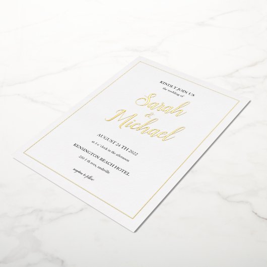 Moderne uitnodiging voor eenvoudige weddenschappen (Gedraaid)