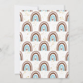 Moderne uitnodiging voor eerste geboorte (Achterkant)