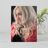 Moderne uitnodiging voor eindexamen met folie en f (Staand Voorkant)