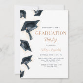 Moderne uitnodiging voor eindexamenfeest (Voorkant)