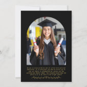 Moderne uitnodiging voor eindexamenfeest foto (Achterkant)