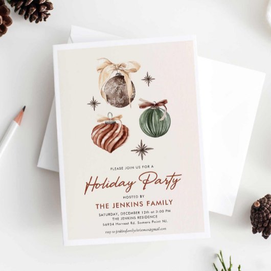 Moderne uitnodiging voor feestdag