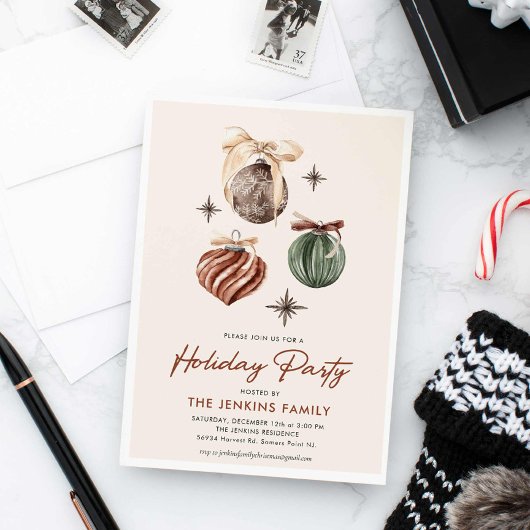 Moderne uitnodiging voor feestdag