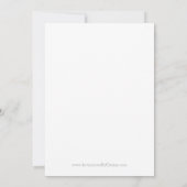 Moderne uitnodiging voor Floral - Bruin (Achterkant)