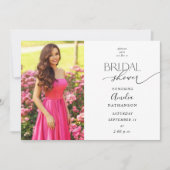 Moderne uitnodiging voor foto-Bridal (Voorkant)