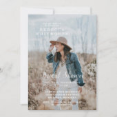 Moderne uitnodiging voor foto-Bridal (Voorkant)