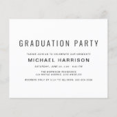 Moderne uitnodiging voor fotocollage Graduation Pa (Achterkant)