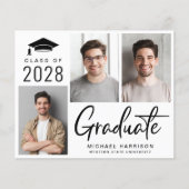 Moderne uitnodiging voor fotocollage Graduation Pa (Voorkant)