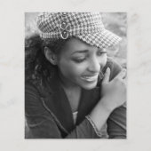 Moderne uitnodiging voor fotograduatie (Achterkant)