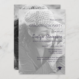 Moderne uitnodiging voor fotograduatie