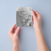 Moderne uitnodiging voor fotograduatie flyer (Hand)