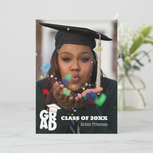 Moderne uitnodiging voor fotografie (Staand voorkant)