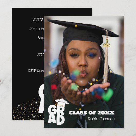 Moderne uitnodiging voor fotografie (Voorkant / Achterkant)