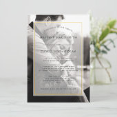 Moderne uitnodiging voor fotoweddenschappen (Staand voorkant)