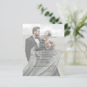 Moderne uitnodiging voor fotoweddenschappen (Staand voorkant)