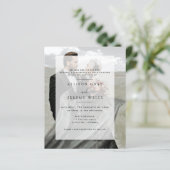 Moderne uitnodiging voor fotoweddenschappen (Staand voorkant)