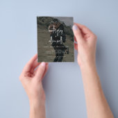 Moderne uitnodiging voor fotoweddenschappen flyer (Hand)