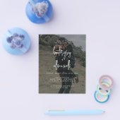 Moderne uitnodiging voor fotoweddenschappen flyer (Enkel)