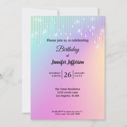 Moderne uitnodiging voor geboorte (Voorkant)