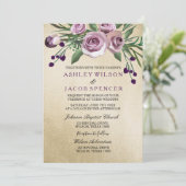 Moderne uitnodiging voor gouden bruiloft (Staand voorkant)