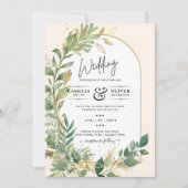 Moderne uitnodiging voor goudweddenschappen in Bot (Voorkant)