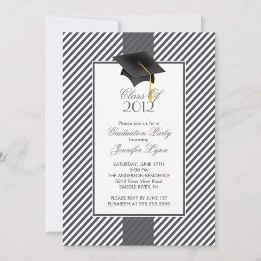 Moderne uitnodiging voor Gradupe Gradupe Gradupe (Voorkant)