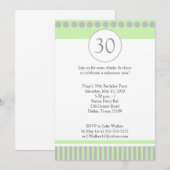 Moderne uitnodiging voor groene en zilveren 5x7 op (Voorkant / Achterkant)