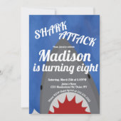 Moderne uitnodiging voor haaienpartij (Voorkant)