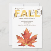 Moderne uitnodiging voor Herfst binnenpartij (Voorkant)