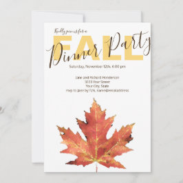 Moderne uitnodiging voor Herfst binnenpartij