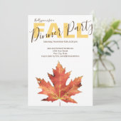 Moderne uitnodiging voor Herfst binnenpartij (Staand voorkant)