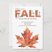 Moderne uitnodiging voor Herfst binnenpartij (Voorkant)