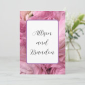 Moderne uitnodiging voor het bloeden (Staand voorkant)