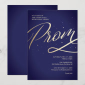 Moderne uitnodiging voor het eindexamenbal (Voorkant / Achterkant)