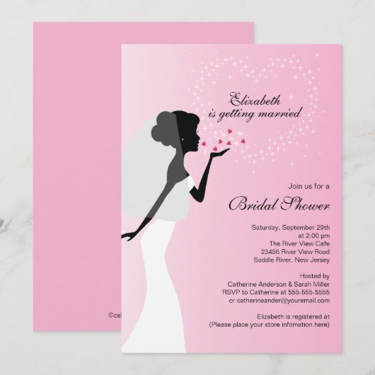 Moderne uitnodiging voor het geven van een briefje (Voorkant / Achterkant)