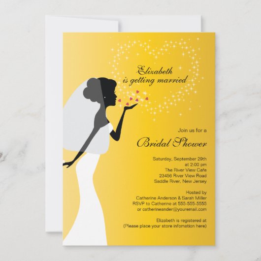 Moderne uitnodiging voor het geven van een briefje (Voorkant)