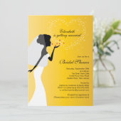 Moderne uitnodiging voor het geven van een briefje (Staand voorkant)