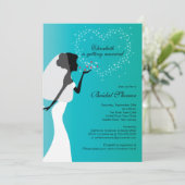 Moderne uitnodiging voor het geven van een briefje (Staand voorkant)