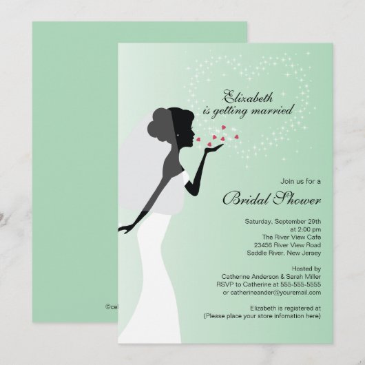 Moderne uitnodiging voor het geven van een briefje (Voorkant / Achterkant)