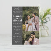 Moderne uitnodiging voor het leggen van een rondje (Staand voorkant)