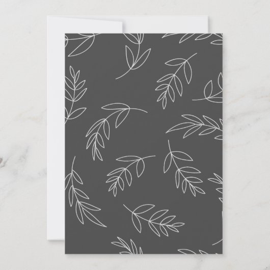 Moderne uitnodiging voor het leggen van een rondje (Achterkant)