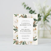 moderne uitnodiging voor het lijst van de floral  (Staand voorkant)