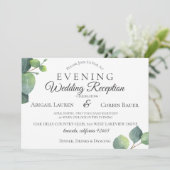 Moderne uitnodiging voor het ontvangen van weduwsc (Staand voorkant)