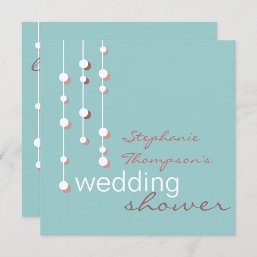 Moderne uitnodiging voor het uitzenden van een bru (Voorkant / Achterkant)