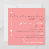 Moderne uitnodiging voor het uitzenden van een bru (Achterkant)