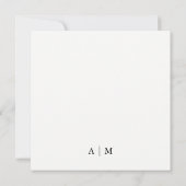 Moderne uitnodiging voor het uitzenden van foto's  (Achterkant)