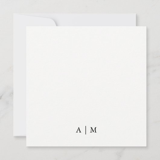 Moderne uitnodiging voor het uitzenden van foto's (Achterkant)